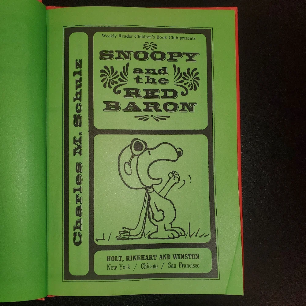 First Edition Snoopy and the Red Baron Book By Charles M. Schultz - 1966 - Picture 4 of 11